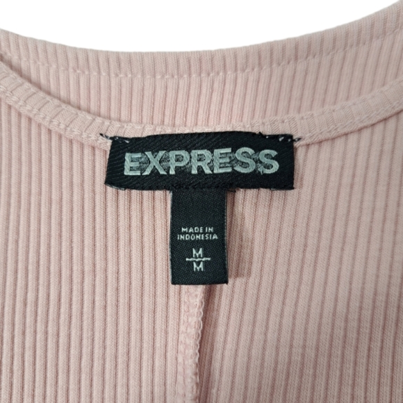 Express Women's Pink Peplum‎ Top Size M - Picture 10 of 14